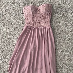 Strapless dress